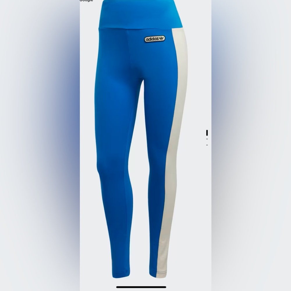 Adidas Retro blue Leggings - Picture 2 of 9